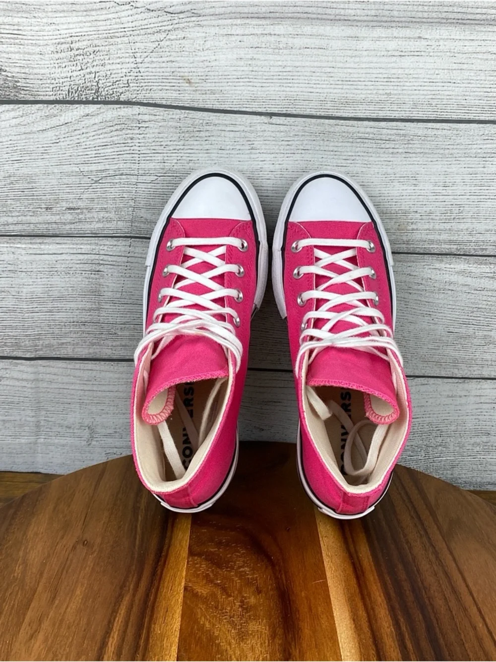 Converse Chuck Taylor All Star Lift Platform High Astral Pink A05663F Womens 7.5